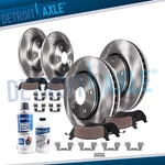 Front And Rear Disc Rotors + Ceramic Brake Pads For 2004 - 2010 Toyota Sienna. Fixed Price $196.47.