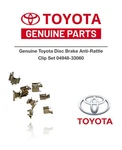 Genuine Toyota Disc Brake Anti-rattle Clip Set 04948-33060. Fixed Price $26.94.