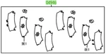 Lexus Oem Factory Rear Brake Pad Shim Kit 2013-2020 GS350 GS450H. Fixed Price $32.80.