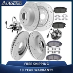 Front Rear Drilled Rotor Pad Wheel Bearing Hub Kit For Escalade Tahoe Yukon 2WD. Fixed Price $359.92.