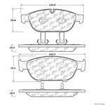 Centric Front Disc Brake Pad For Audi (104.15490). Fixed Price $46.07.