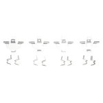 For Audi Q7 2017-2024 Dfc 340-73016 Front Disc Brake Hardware Kit. Fixed Price $10.24.