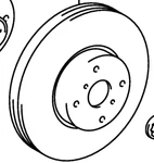 Toyota Yaris Front Brake Pad & Rotors Set Genuine Oem. Fixed Price $315.00.