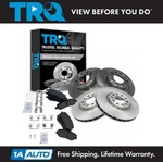 Trq Front & Rear Premium Posi Ceramic Disc Brake Pad Rotor Kit For Dodge Dart. Fixed Price $197.95.