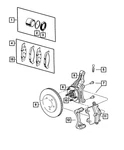 Genuine Mopar Disc Brake Pad Set 68035576AB. Fixed Price $162.14.