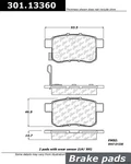 Centric Rear Disc Brake Pad For Tsx, Accord (301.13360). Fixed Price $33.19.