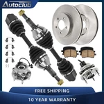 Front Brake Rotor Pad Cv Axle Wheel Hub Bearing Kit For Chevy Hhr Pontiac G5. Fixed Price $267.96.