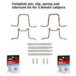 1980-85 Mercedes 240 280 300 Bendix Caliper Slide Pin Spreader Spring Lube Kit. Fixed Price $25.78.
