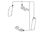 Genuine Nissan Disc Brake Anti-rattle Clip Set D1080-5MT0D. Fixed Price $95.24.