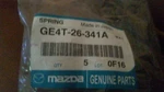 New Genuine Oem Mazda GE4T-26-341A Rear Brake Return Spring. Fixed Price $9.99.