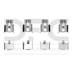 Dynamic Friction Company 340-59007 Disc Brake Hardware Kit. Fixed Price $20.80.