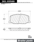 Centric Front Disc Brake Pad For Celica, ES250, Camry (301.03560). Fixed Price $43.09.