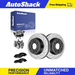 Front Drilled Slotted Brake Rotor Premium Pad Hub For Chevy Silverado 1500 07-13. Fixed Price $238.31.