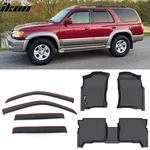 Fits 96-02 Toyota 4RUNNER 3D Tpe Floor Mats All Season Carpets + Window Visors. Fixed Price $126.99.