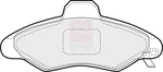 Brake Pads Set Front PD3131 Apec Blue 1048308 1048310 1121667 1130753 1133750. Fixed Price $21.41.
