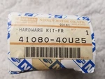 Oem Nissan 41080-40U25 Front Disc Brake Hardware Kit 1995-99 Maxima. Fixed Price $49.59.