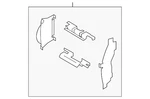 Genuine Nissan Brake Pads Hardware Kit D1080-5SN0A. Fixed Price $150.31.
