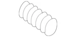 Genuine Volkswagen Park Brake Shoes Spring 7L0-609-583. Fixed Price $12.79.
