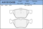 Front Brake Pad Mercedes W210/W211/W220 280/320/350 Ferbe NUMBER:40100. Fixed Price $27.99.