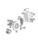 Genuine Mopar Brake Anti-rattle Clip 68679017AA. Fixed Price $54.01.