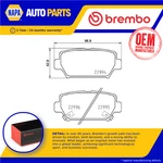 Brake Pads Set Fits Mitsubishi Eclipse Gk 1.5 Rear 2017 On 4B40 Brembo 4605B997. Fixed Price $69.34.