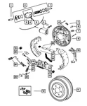 Genuine Mopar Rear Brake Auto Adjust Pivot Nut Left 2944693. Fixed Price $17.80.