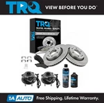Trq Wheel Hub Bearing Ceramic Brake Pad Rotor Kit W/chemicals For Gm Truck Suv. Fixed Price $259.95.