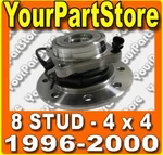 96-00 Chevy 2500 3500 Truck Pickup 4WD 4X4 8 Lug Front Wheel Hub & Bearing New. Fixed Price $79.95.
