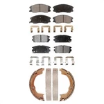 Front Brake Pads Rear Parking Shoes Kit For Pontiac Torrent 2007-2009 OEI2. Fixed Price $80.45.