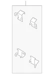 Genuine Nissan Disc Brake Anti-rattle Clip Set D4080-EZ60A. Fixed Price $105.83.