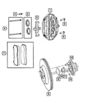 Genuine Mopar Brake Anti-rattle Clip 68679017AA. Fixed Price $61.65.
