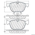 Centric Front Disc Brake Pad For Bmw (104.12940). Fixed Price $51.77.