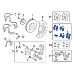 For Lexus UX300H 2025-2026 0494533300 Front Disc Brake Pad Shim Kit. Fixed Price $41.81.