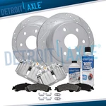 Rear Drilled Rotors &calipers Brake Pad For Silverado Sierra Suburban 1500 Yukon. Fixed Price $278.51.