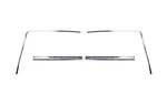 Window Trim Moldings Rear Position Stainless Steel Polished Ford Set. Fixed Price $306.95.