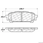 Centric Rear Disc Brake Pad Forester, Impreza, 9-2X (103.10040). Fixed Price $28.33.