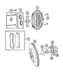 Genuine Mopar Disc Brake Pin Kit Right 68367058AA. Fixed Price $15.48.