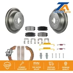 Rear Disc Coated Rotors Ceramic Pads Parking Shoes & Hardware Kit For Chevrolet. Fixed Price $168.75.