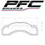 Pfc Brakes Front Disc Pad Set For 2000-2005 Workhorse P30 Braking Hh. Fixed Price $115.03.