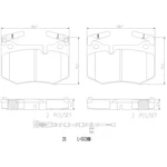 Brembo Oe Rear Brake Pads For Lexus Rc & Gs 2016-2020 Fits Models. Fixed Price $104.99.