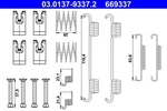 For Ate 03.0137-9337.2 Brake Shoes Springs. Land Rover Discover. Fixed Price $20.90.
