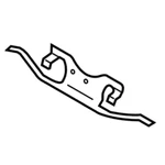 New Genuine Mercedes-benz Spreader Spring 0014212391 / 001-421-23-91 Oem. Fixed Price $32.17.