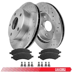Front Drilled Rotors Ceramic Brake Pads For Dodge Dakota Mitsubishi Raider. Fixed Price $80.99.