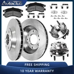 Front Brake Rotor Pad Wheel Hub Bearing Kit For 2002 - 2005 Chevy Trailblazer. Fixed Price $190.92.