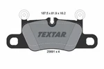 Rear Brake Pad Set Fits Porsche Textar 2569101 Year Warranty. Fixed Price $102.37.