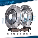 12.60" Front Drilled Rotors Brake Pads For Dodge Challenger Charger Magnum 300. Fixed Price $101.10.