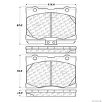 Centric Front Disc Brake Pad For 05-12 Acura Rl (103.10910). Fixed Price $39.56.