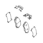 Subaru / Oem 2019-2021 Crosstrek Forester Brake Shim Hardware Kit 26298SJ010. Fixed Price $47.00.