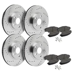 Front & Rear Drilled Brake Rotors + Pads For 2016-2020 2021 Chevy Malibu. Fixed Price $214.26.