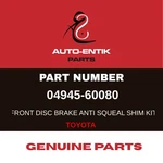 04945-60080 Genuine Parts For Toyota Shim Kit Front. Fixed Price $68.56.